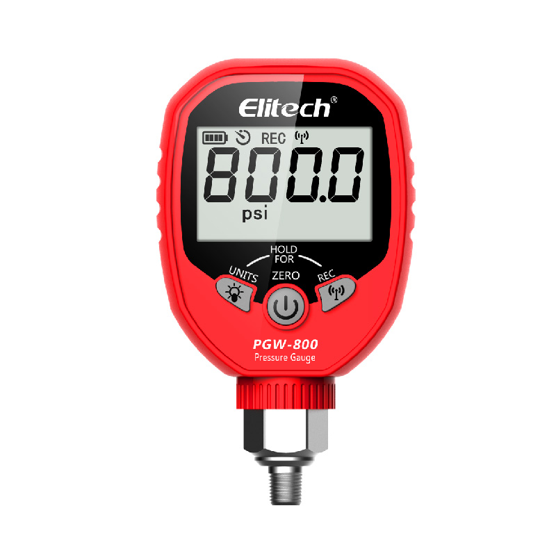 精創(chuàng)PGW-800高精度HVAC數(shù)字高壓表 -14.5~800 PSI 1/8'' NPT
